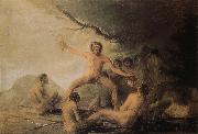 Francisco Goya Cannibals gazing at their victims France oil painting artist